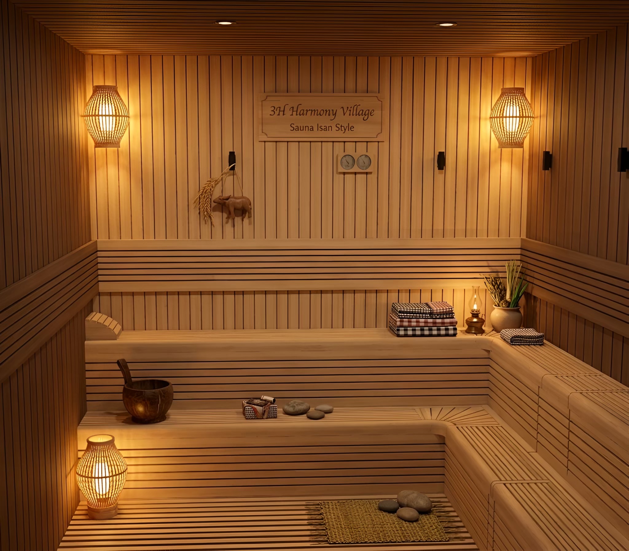 Sauna de style isan