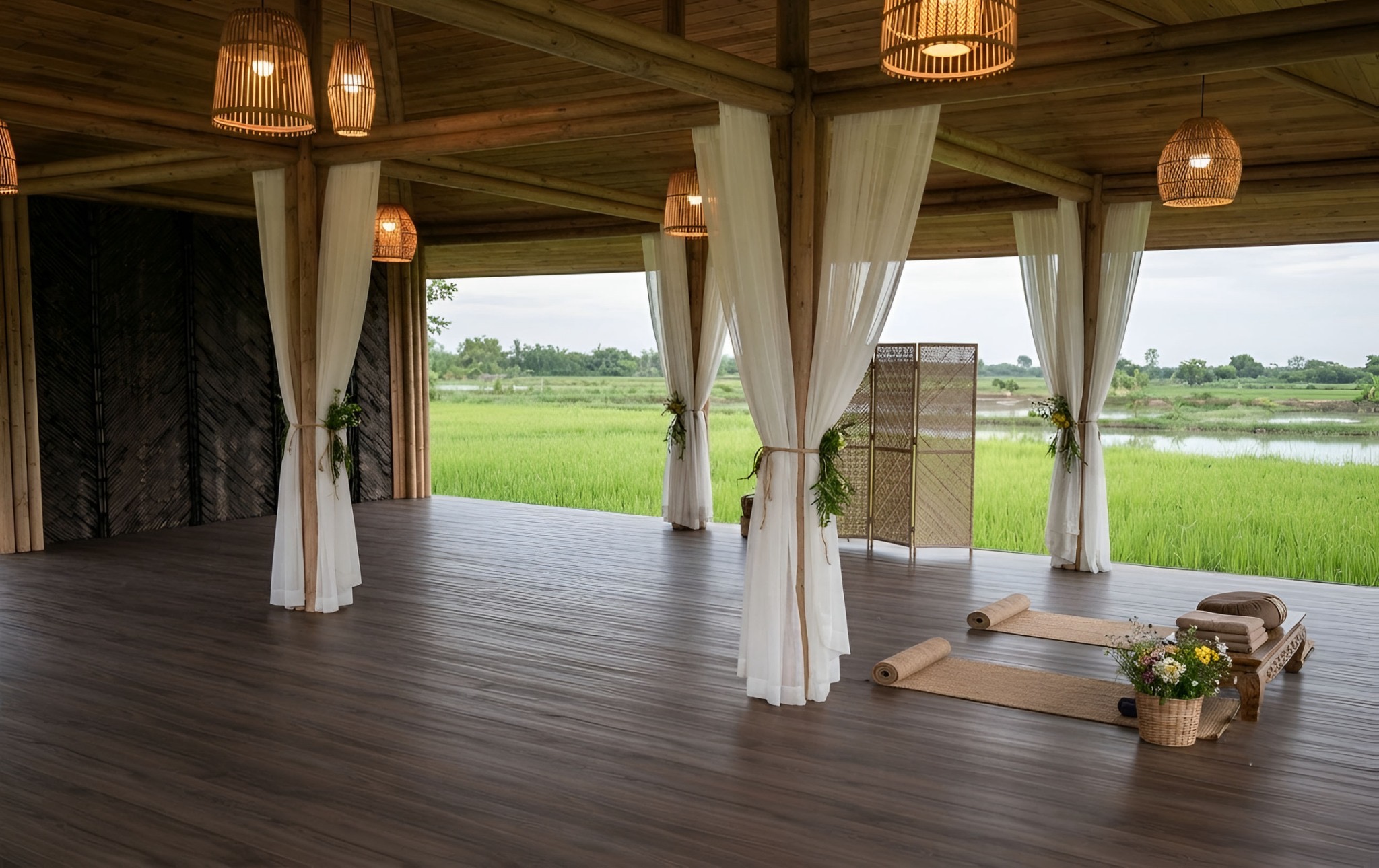 Pavillon de yoga et méditation